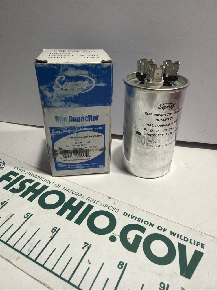 SUPCO 20+5 VOLT440/370 ROUND CAPACITOR