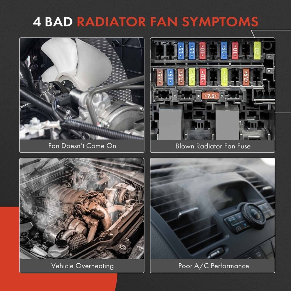 A-Premium Engine Radiator Cooling Fan Assembly Compatible with Select Mazda M...