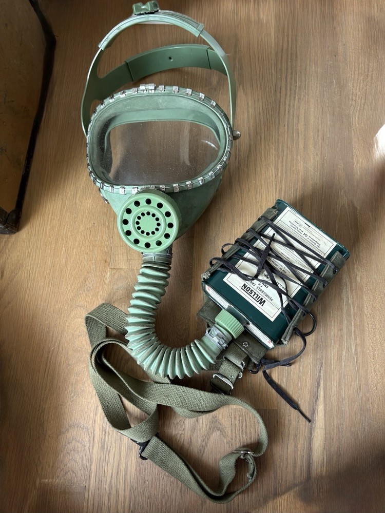 Vintage Willson Gas Mask & Case