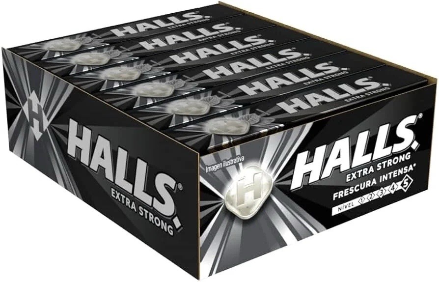 HALLS INTENSE FRESHNESS EXTRA STRENGTH 1 BOX (12 ROLLS)