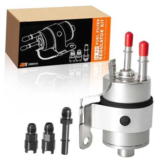 58 PSI Fuel Filter Regulator Kit for LS Engine Swap EFI Conversion,Compatible