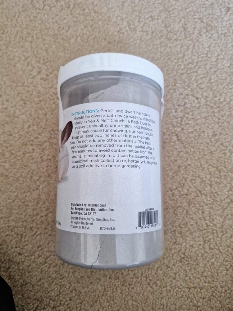 You&Me Chinchilla Bath Dust - NEW, UNOPENED