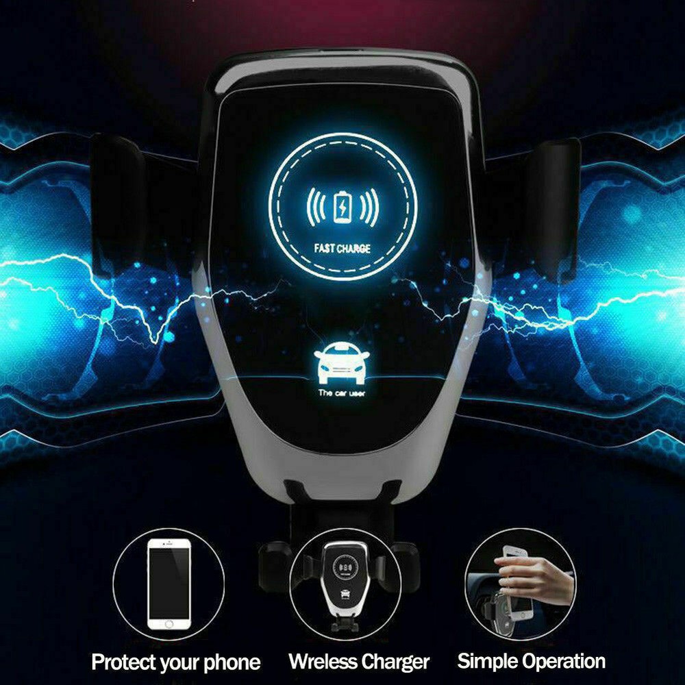Automatic Clamping Wireless Car Charger Stand with 10W Fast Charging Capability