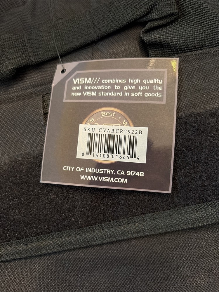 VISM Adjustable VEST Black Tactical NEW NWT