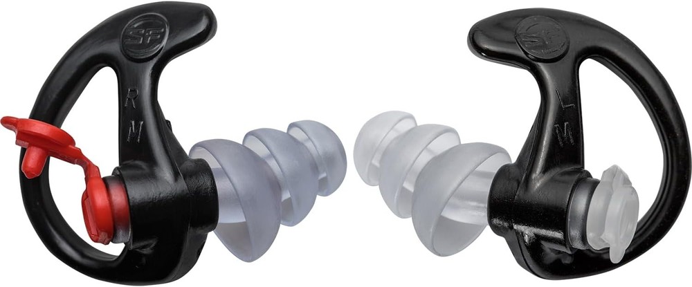 SureFire EP4 Sonic Defenders Plus filtered Earplugs, reusable, Black, Medium
