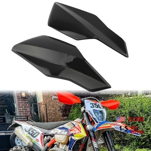 Motorcycle Handguards PP Plastic Handlebar Protector Wind Cold Hand Black