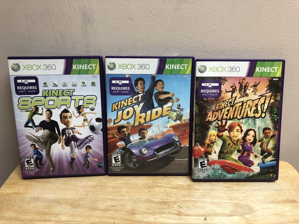 Microsoft Motion Sensing Gaming Controller For Xbox 360 Kinect Includes 3 Games