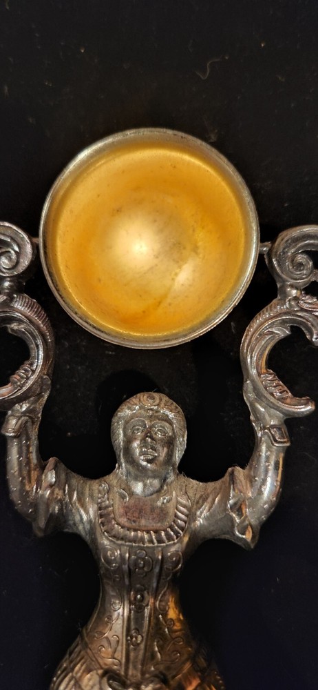 Vintage silver plated double Cup wedding Toasting Goblet Cup - Unsigned
