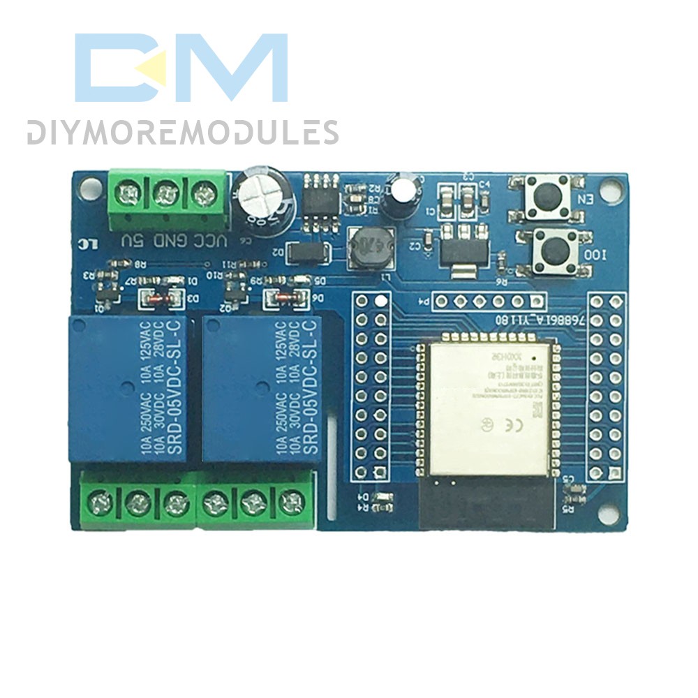 ESP32- Development Board 2 Channel WIFI Relay Module DC 5-60V Power Supply