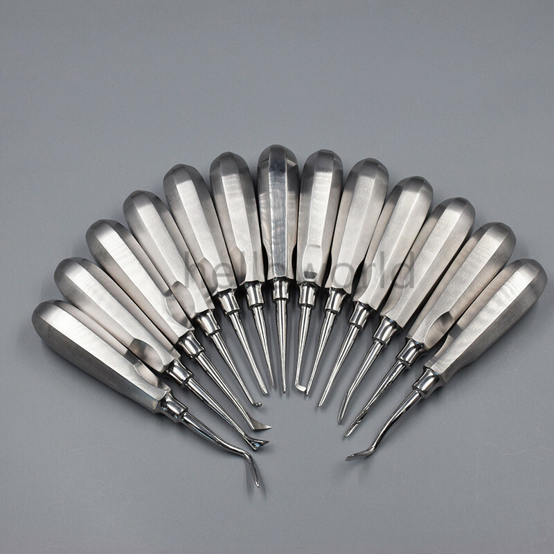 Dental Extraction Elevators Luxation Apical Root Tip Elevator Kit 13 Pcs/set