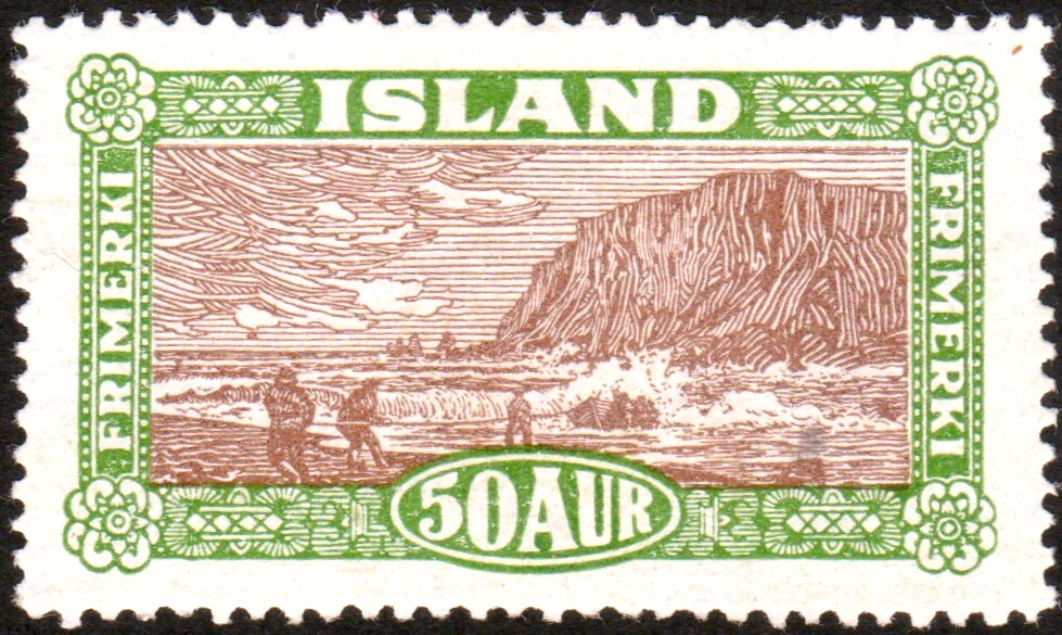 Iceland 1925 50aur # 148 MH Sound