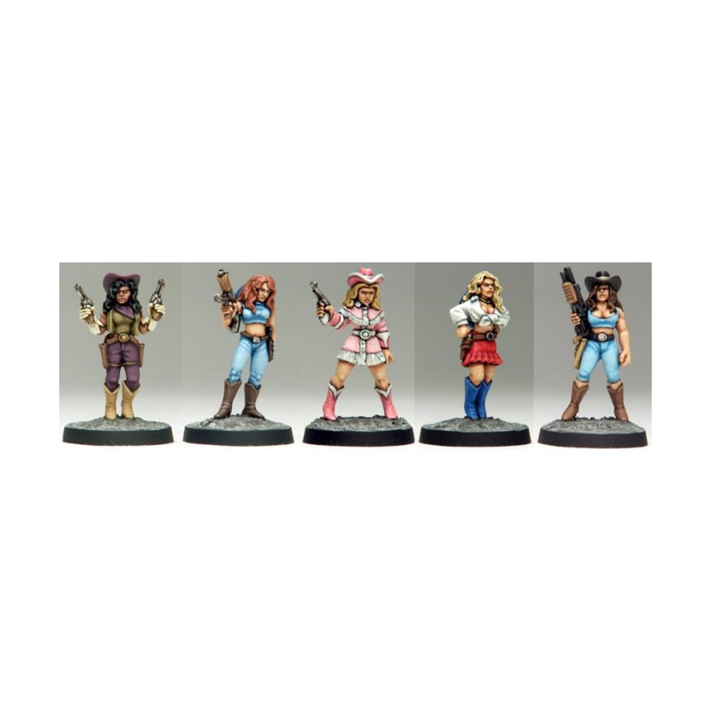 Copplestone Casting Sci-Fi Mini 28mm Urban Cowgirls Pack New