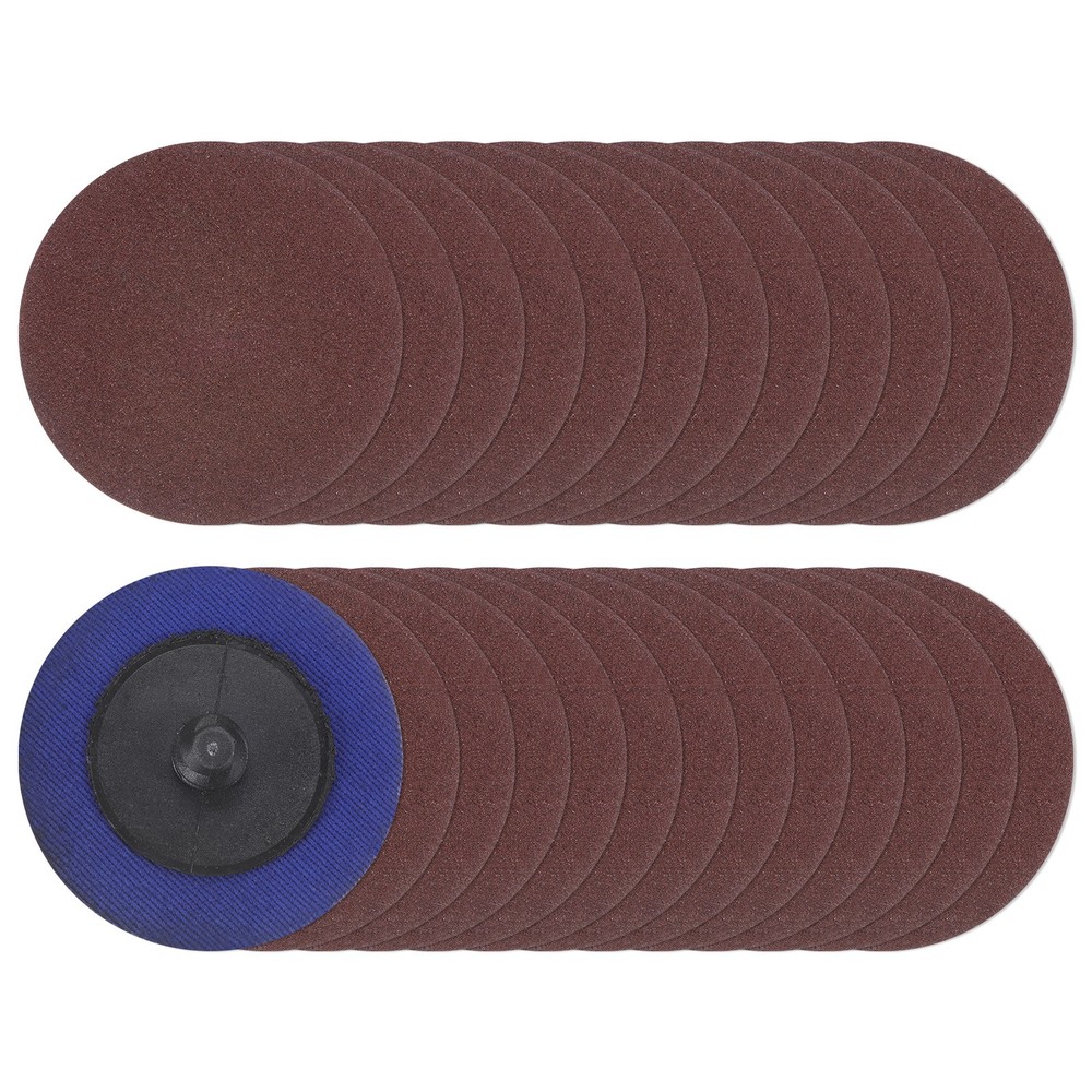 25pcs 2" 220 Grit Quick Change R-Type Sanding Discs Aluminum Oxide