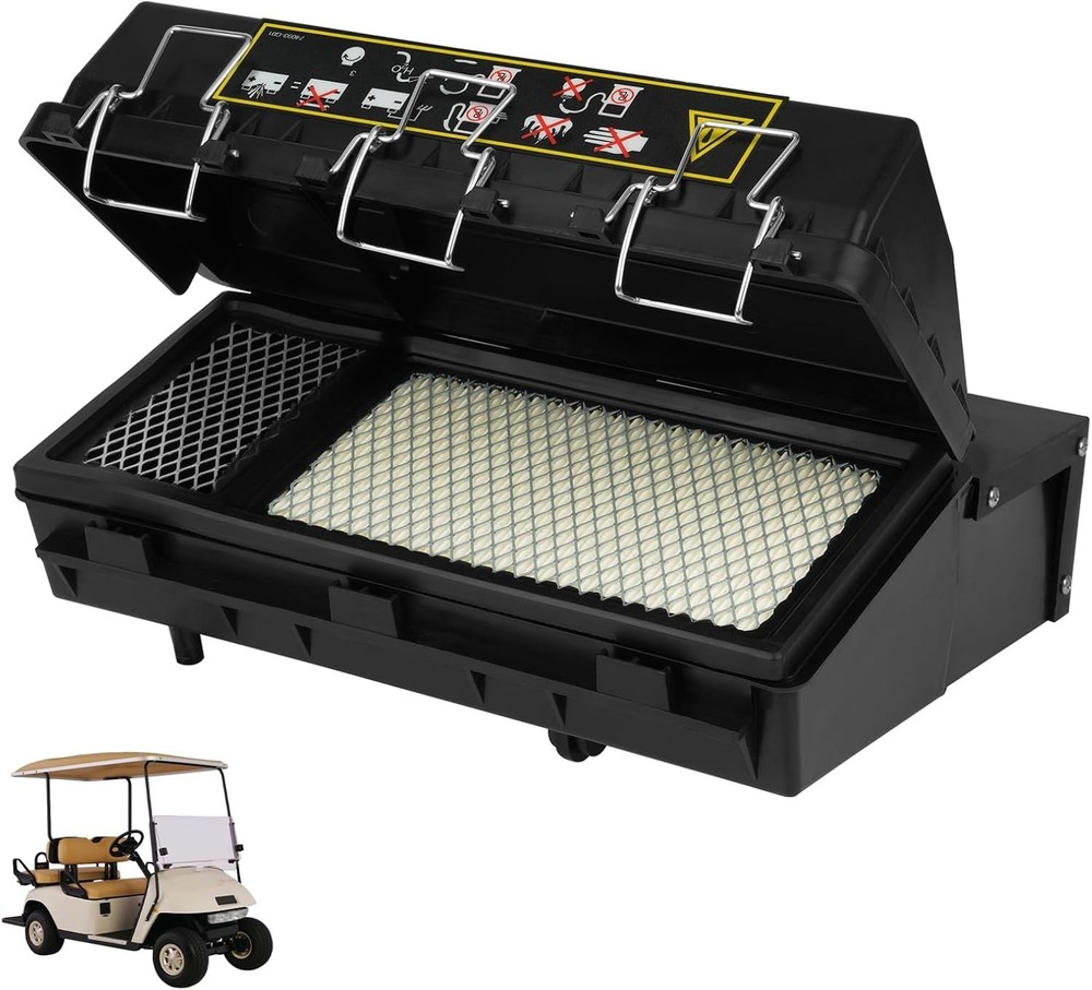 EZGO Air Box Filter Assembly, Include Air Filter Element, Filter Cover andEZGO A