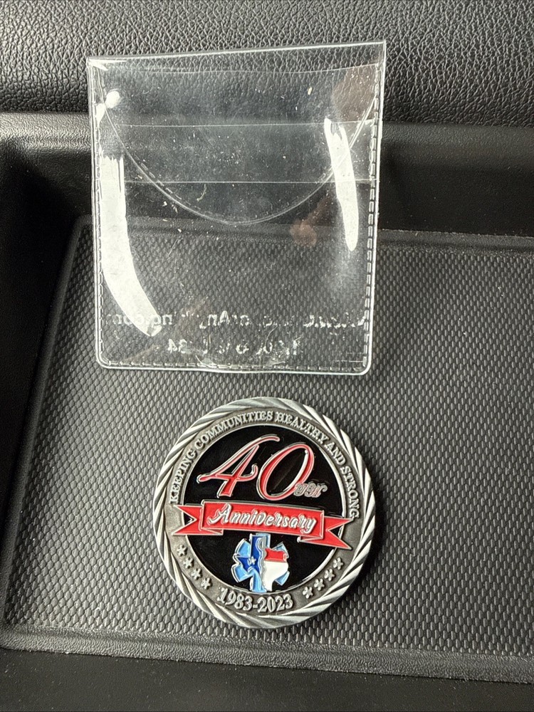 Hays County EMS 40th Anniversary Challenge Coin