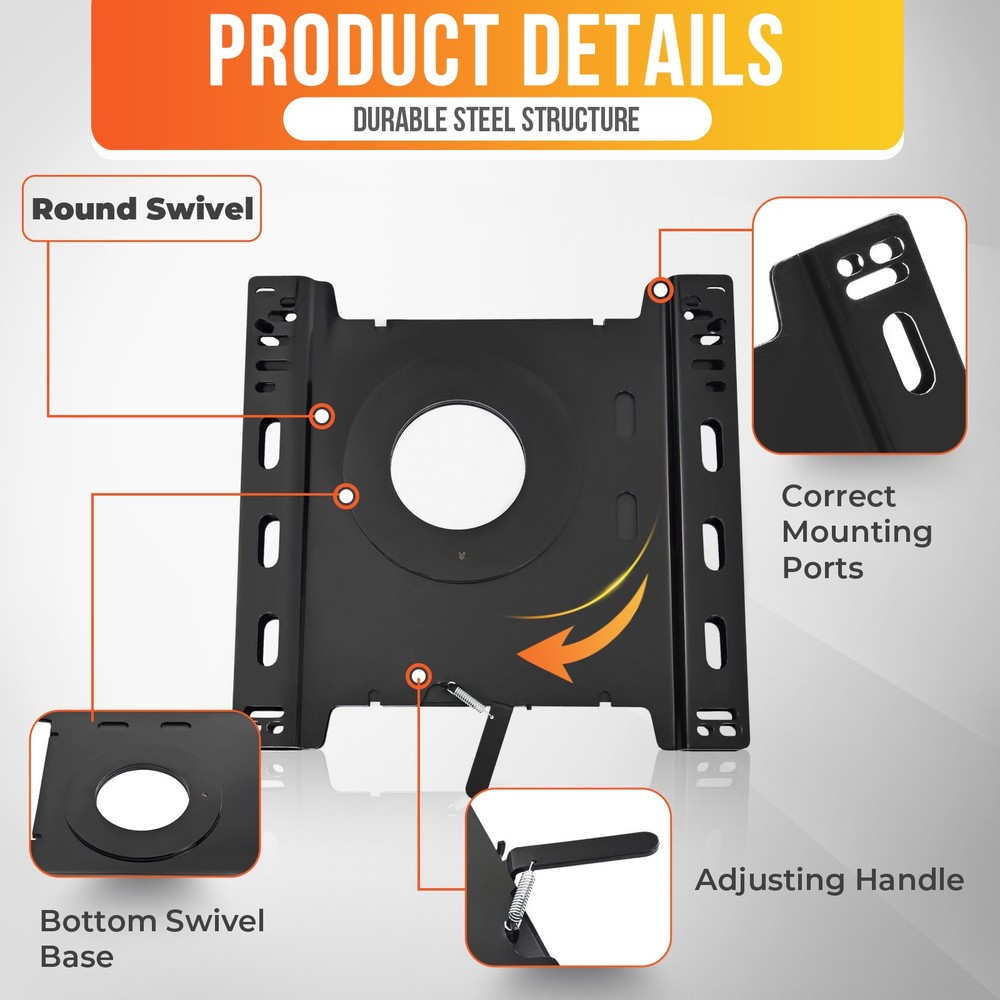 Passenger Side Seat Swivel Base For Benz Sprinter/Ford Transit 150/250/350 02-23