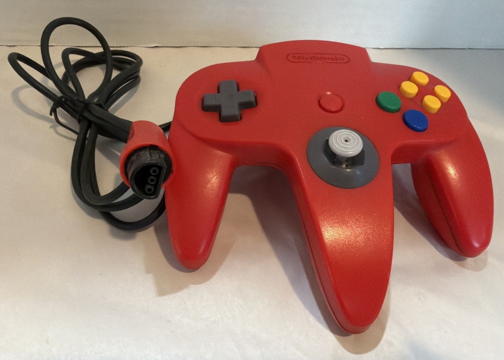 Nintendo 64 Red Controller - Tested & Working - Great Condition