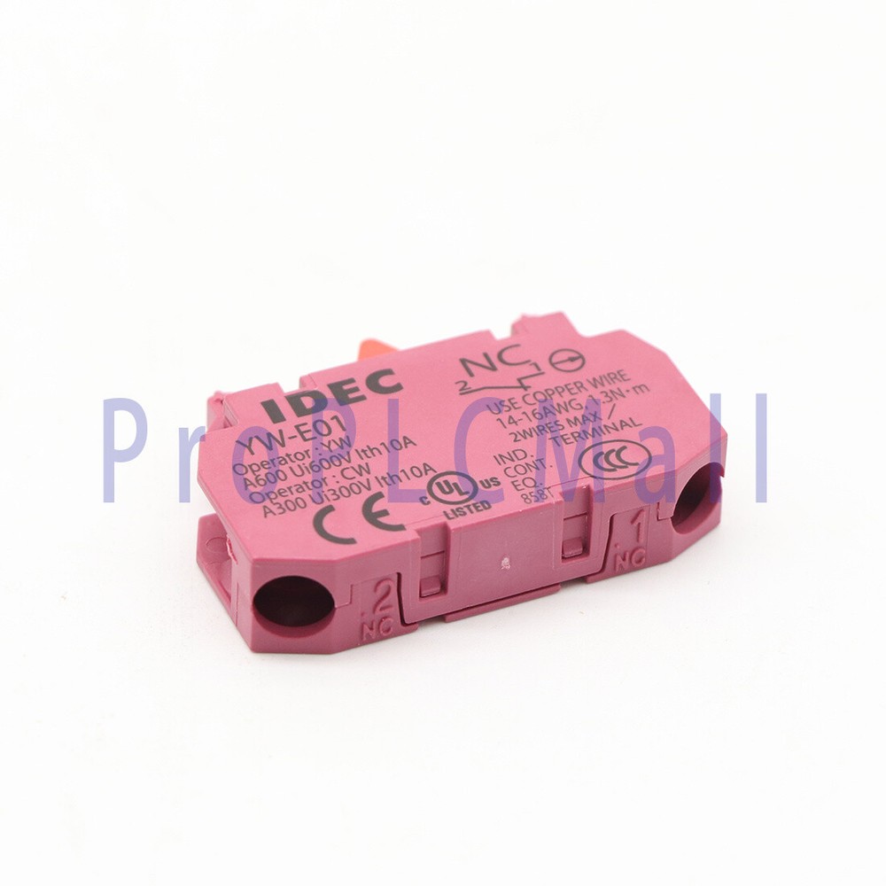 10Pcs IDEC Izumi push button switch contact YW-E01 Us