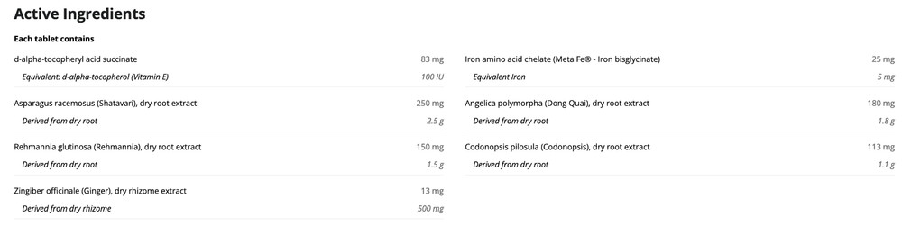 Metagenics Ovarianne 60 Tablets