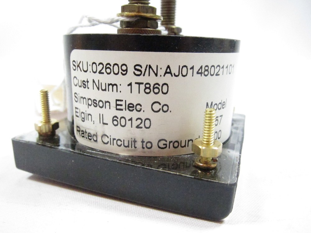 New Simpson 02609 Analog Panel Meter 1257
