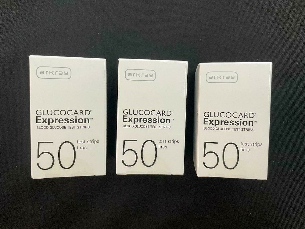 Arkray Glucocard Expression Diabetic Blood Test Strips 50ct (3 boxes)