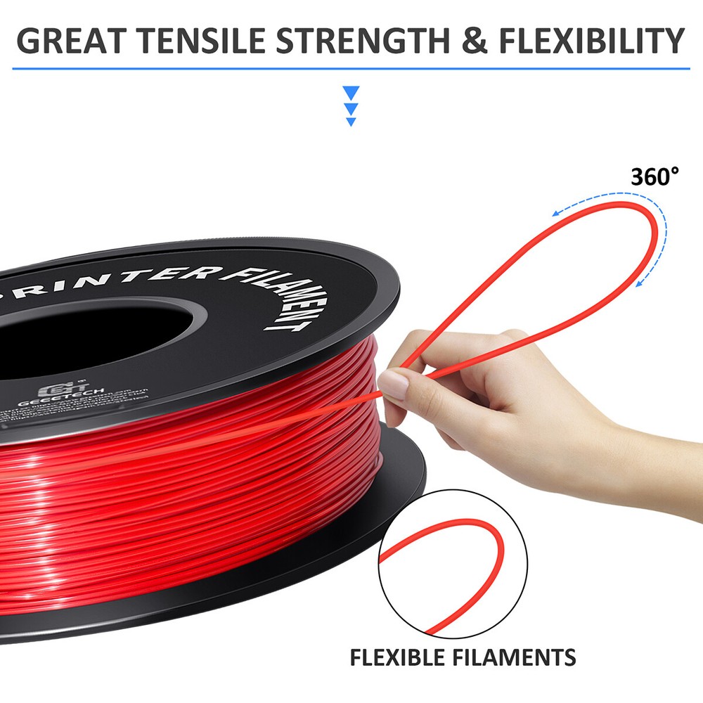 Geeetech Regular PLA Filament Red 1.75mm 1kg/Spool 3D Printer PLA Consumables
