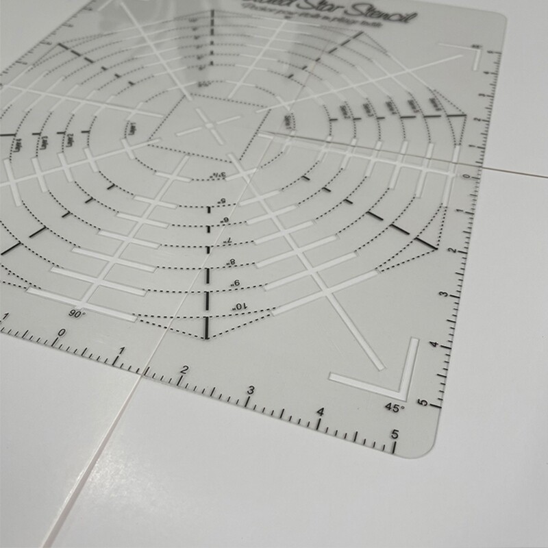 Folded Star Interfacing Templates Sewing Guide Quilting Templates for Sewing