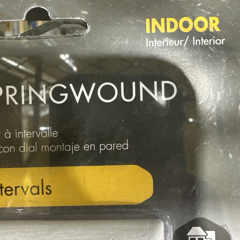 Tork In-Wall Springwound Interval Timer Switch RFF60M Indoor White Faceplate {7}