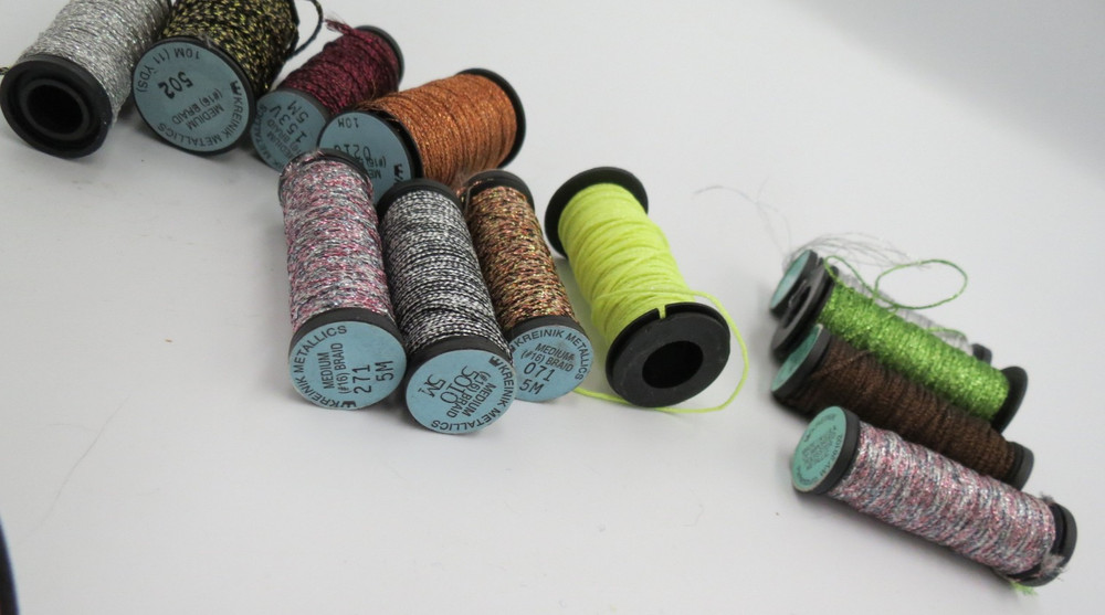 Kreinik Metallic Thread for Stitching #16 Braid 12 Spools Mixed