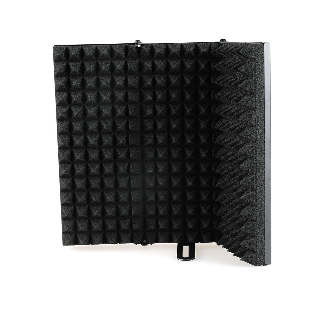 Microphone Isolation Shield, Foldable Mic Shield with Triple Sound Insulation...