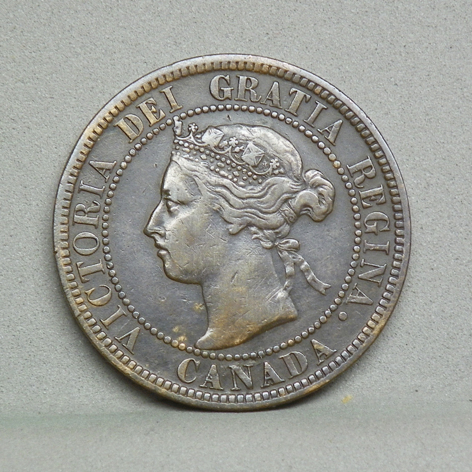 CANADA 1896 1 CENT, VF (CP-36)