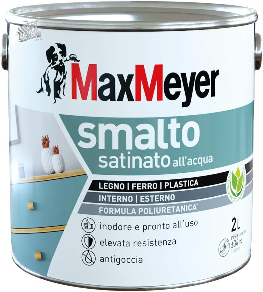 White Satin Polyurethane Water Enamel 2L