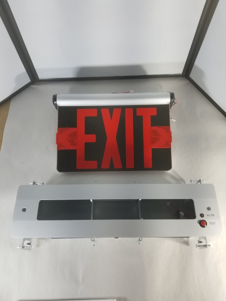 Compass CELS1RNE LED Emergency Exit Sign Red Letter Please Read Description