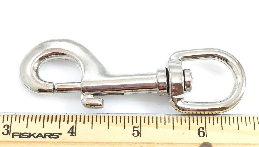SWIVEL SNAP BOLT HOOKS 5/8" Nickel Silver Finish 6 pcs