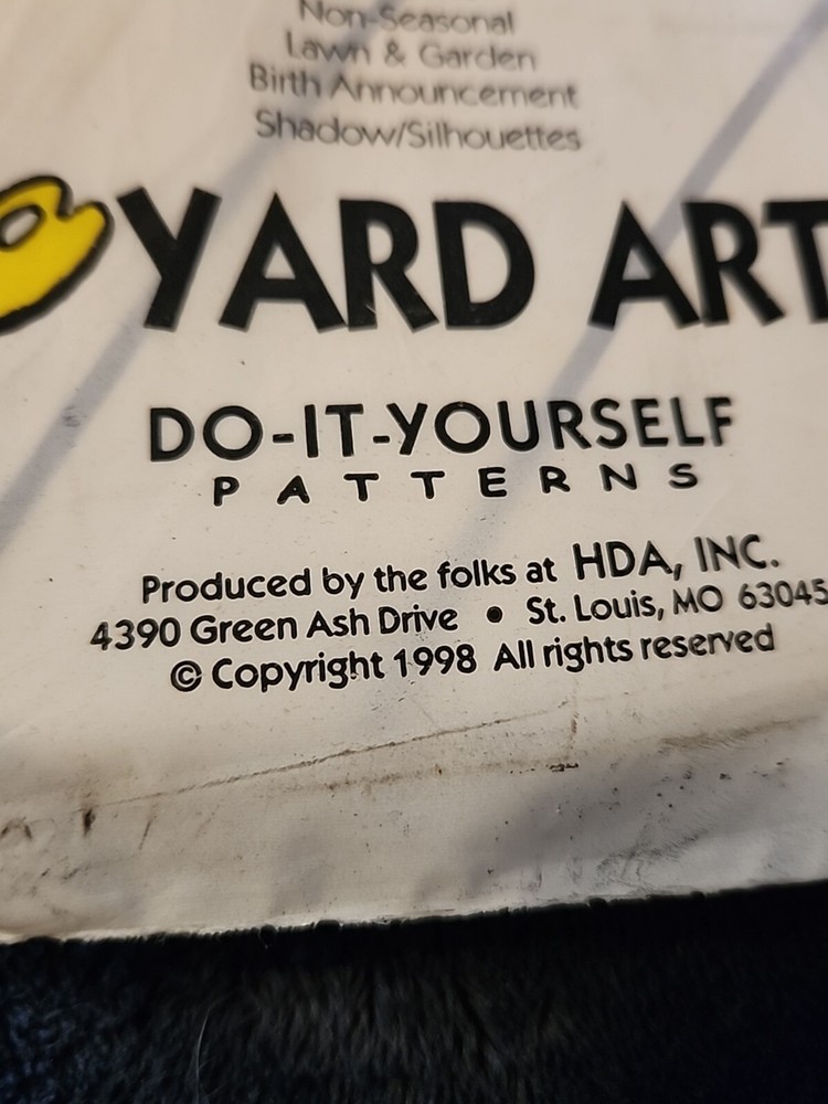 1998 DIY Do It Yourself Yard Art Christmas Decorations Nutcrackers Pattern NEW