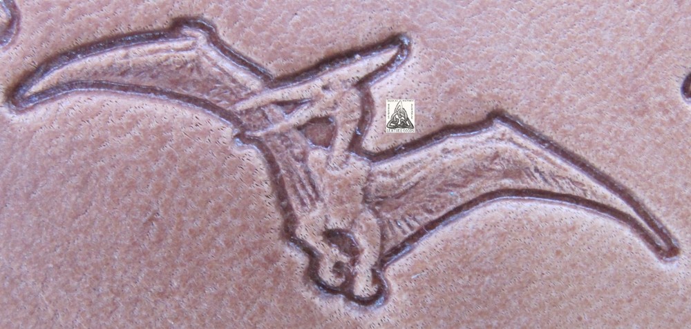 Prehistoric Dinosaur Pterodactyl 1" Leather Stamp Tool Leatherworking Carving
