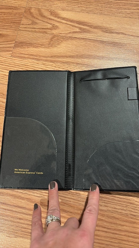 American Express Guest Check Folio Cover EUC Notebook Folder EUC