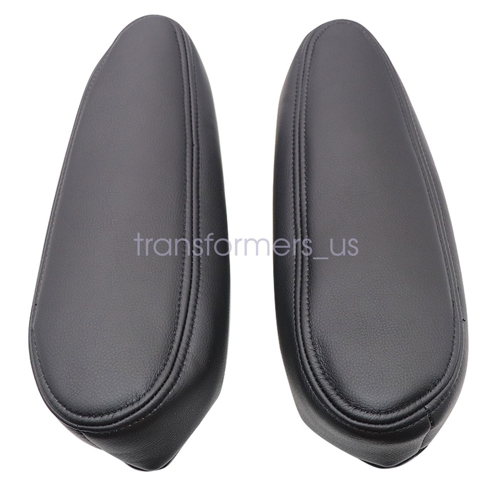 For 2003-2006 Chevy GMC 1500 Front Bottom Top Replacement Leather Seat Cover Blk