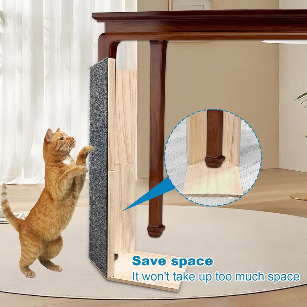 24" Tall Couch Corner Scratching Post with 3Pcs Replaceable 3 color