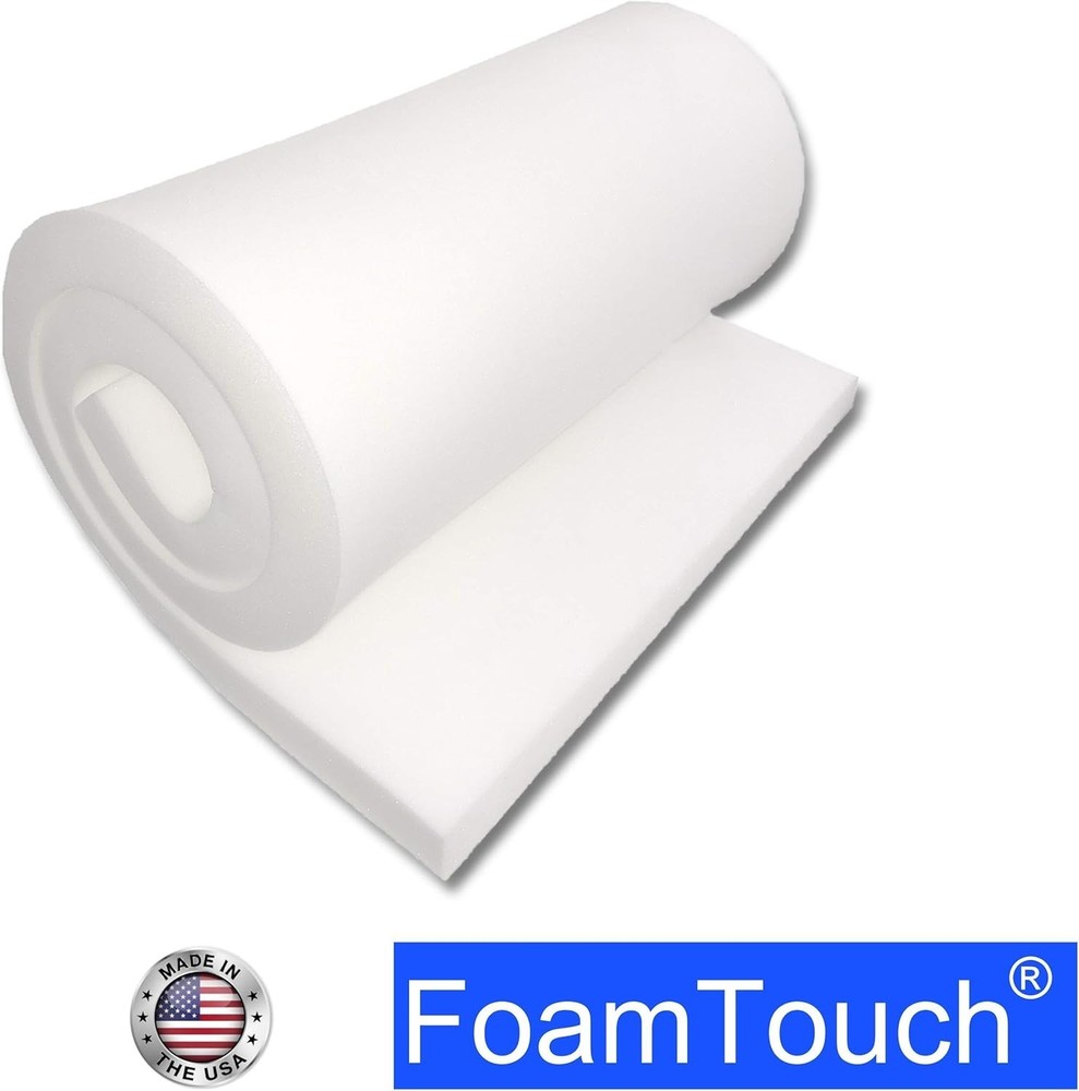 Superb 2" Thick Rectangular Foam 72" x 24" for Mattresses and Upholstery