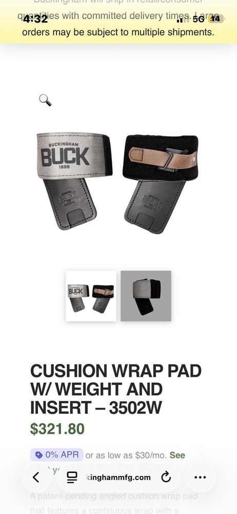 Buckingham BUCK Squeeze Lineman Tool Fall Restriction Kit. Read Description