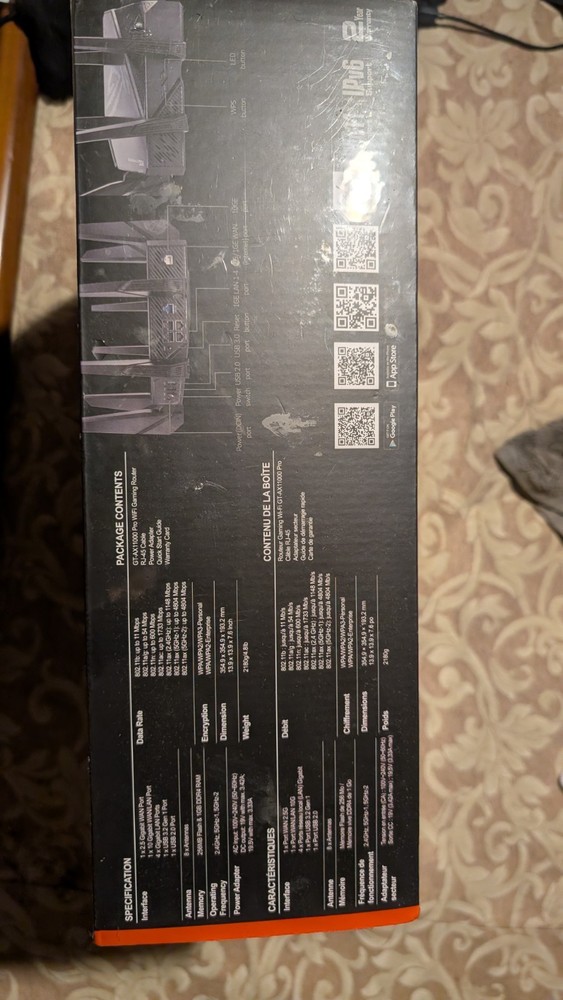 Rog Rapture Gt-ax11000 Pro Never Opened