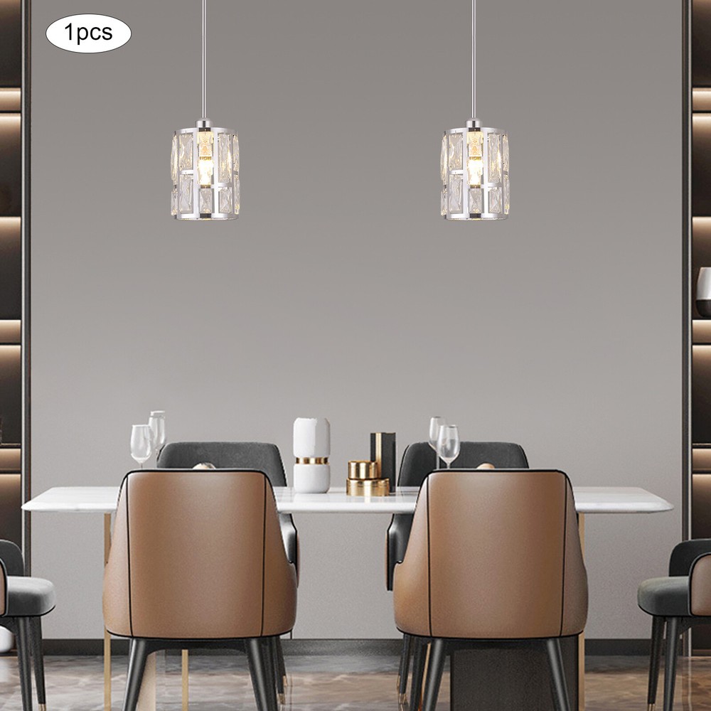Ceiling-mounted Light, Adjustable Height, Modern Crystal Pendant Light Fixture?