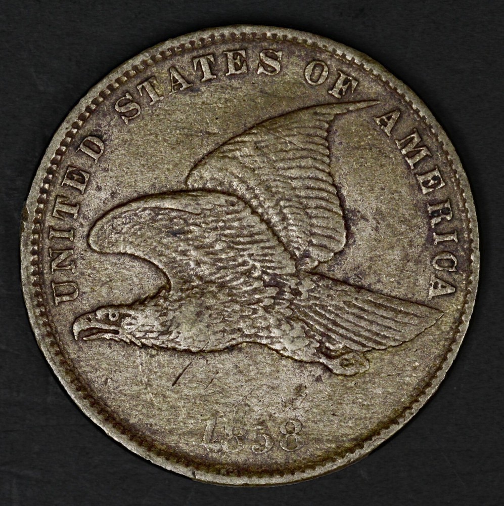 US 1858 SL Flying Eagle Penny  A3208