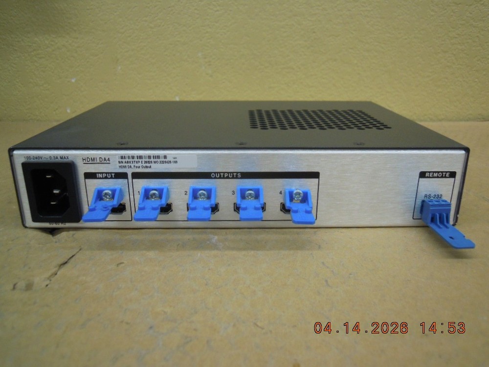 Extron HDMI Distribution Amplifier | HDMI DA4 | HD 4K | 1 Input & 4 Output