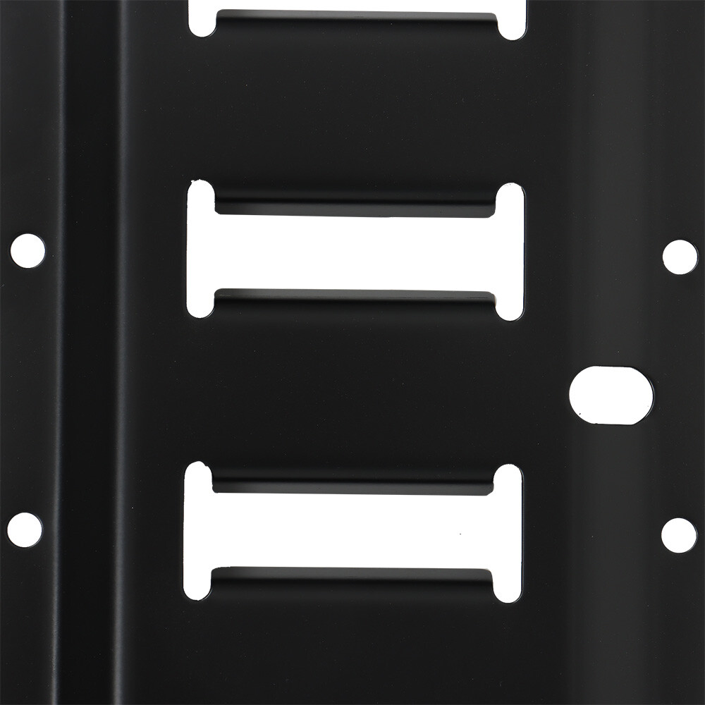 4 Pack 3' E Track Tie Down Rail Kit Bar Rails Powder Coat Black Secure Cargo