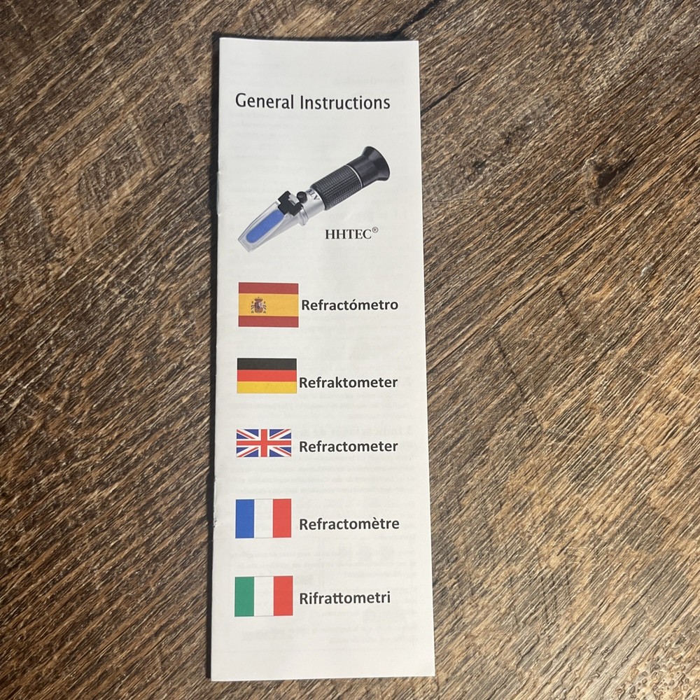 Portable Refractometer Automatic Temperature Compensation 10-30 C For Liquid