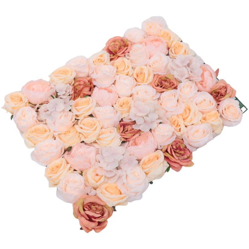 4Pcs Banquet Wedding Party Artificial Flower Silk Hydrangea Wall Panel Decor