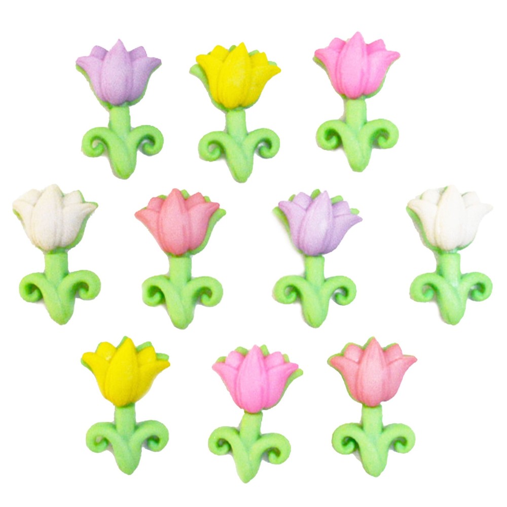 Dress It Up Embellishments-Tiny Tulips