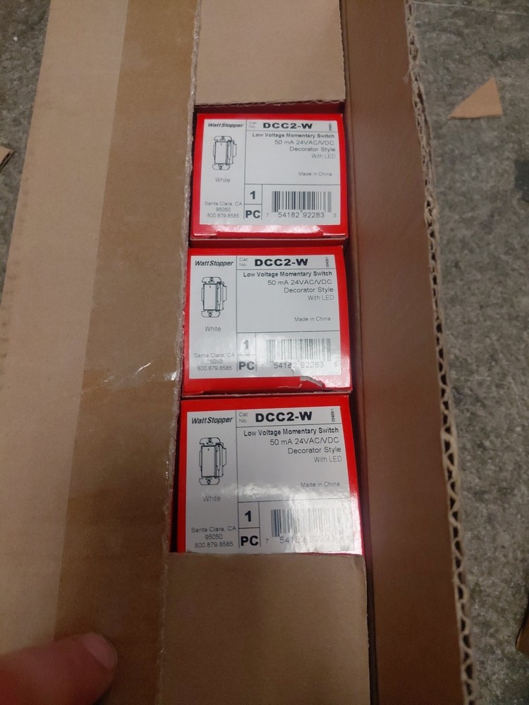 Wattstopper DCC2-W, Low Voltage Momentary Switch